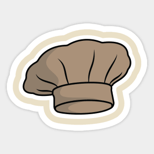 Chef Cooking Hat Cartoon Sticker vector illustration. Kitchen cooking object icon concept. Chef white hat sticker vector design with shadow. Bakery logo icon concept. Sticker